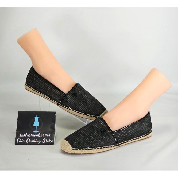 NWT Michael Kors Women's Black Canvas Kendrick Slip-On  Espadrilles Size 9.5 255 - Picture 5 of 16